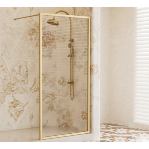 Single Panel With Brushed Gold Framed and support bar-1000